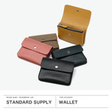 【正規取扱店】 スタンダードサプライ 二つ折り財布 メンズ レディース 財布 ブランド STANDARD SUPPLY 本革 革 レザー 小銭入れ カード かぶせ 二つ折 おしゃれ シンプル カジュアル 日本製 PAL FLAP WALLET