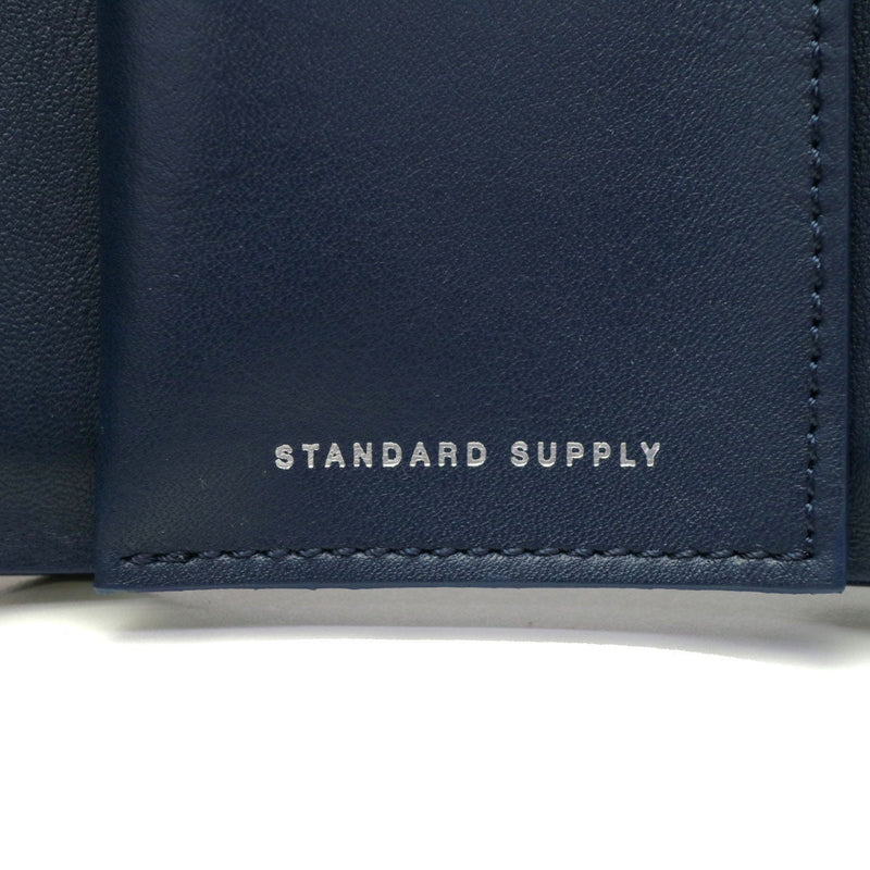 Standard Supply Wallet Standard Supply Three Fold Wallet Ladies Genuine Leather Men's Compact TRIFOLD WALLET Wallet Leather Leather Short Wallet