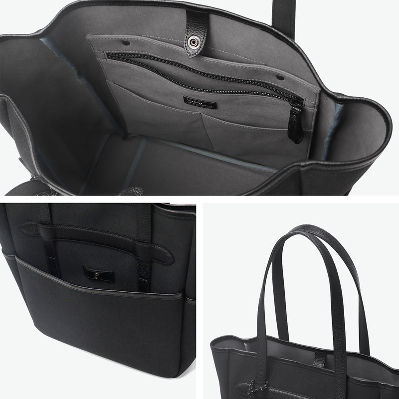 ザソールビスメイドバイフラソリティ トートバッグ メンズ レディース 大きめ A4 キャンバス THE SOLE BIS made by Flathority ビジネス カジュアル 無地 ブランド 自立 撥水 キャンバスレザートートバッグ JOHN