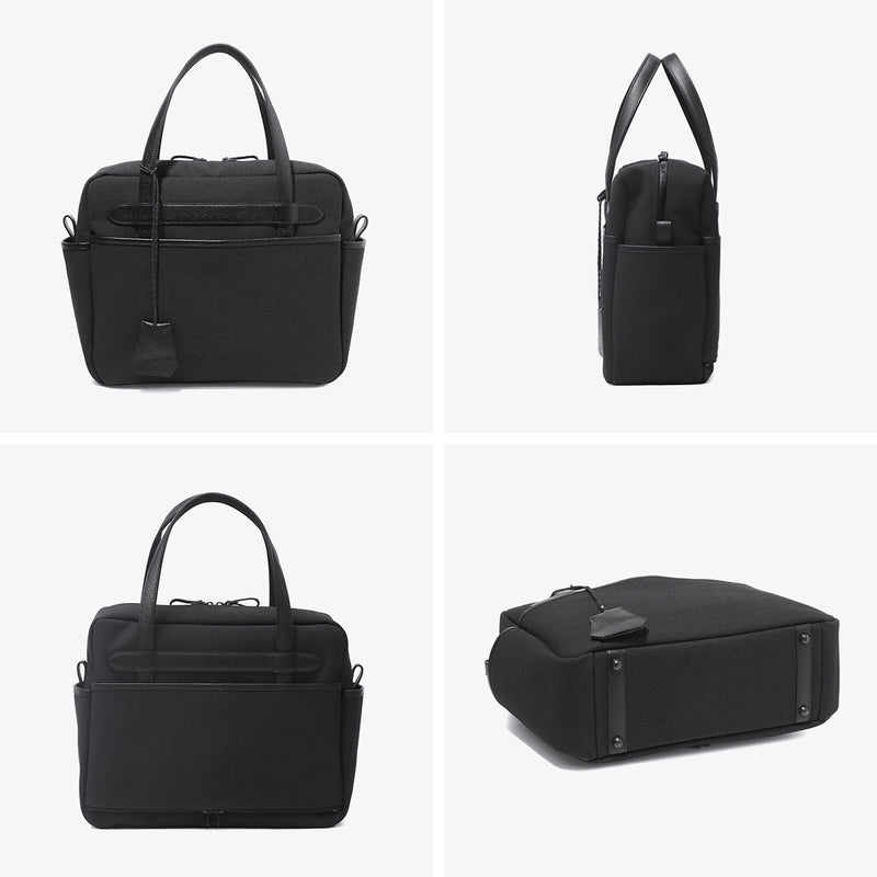 ザソールビスメイドバイフラソリティ ビジネスバッグ メンズ レディース 大容量 THE SOLE BIS made by Flathority 無地 A4 キャンバス 自立 撥水 通勤 ブランド ビジネス 日本製 キャンバスレザー ブリーフケース STEVE