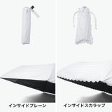 白の頂 折りたたみ傘 レディース 晴雨兼用 軽量 大きい SHIRONOITADAKI 日傘 雨傘 折りたたみ おしゃれ 完全遮光 遮光率100％ Radi-Cool UVカット100％ 遮熱 ワイド INSIDE SERIES インサイド 60cm LDSI-I-60PM