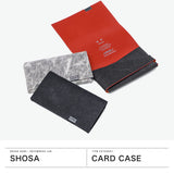 所作 カードケース メンズ レディース スリム 本革 Shosa ブランド 薄型 薄い 日本製 名刺入れ 名刺 カード入れ 和風 和 軽量 軽い ビジネス レザー 革 牛革 おしゃれ 経年変化 コンパクト 三つ折り 和紙