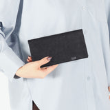 所作 長財布 メンズ レディース 薄い Shosa かぶせ ブランド 本革 革 レザー 牛革 日本製 革財布 財布 サイフ 小銭入れ 軽量 おしゃれ 和 和風 経年変化 シンプル ユニセックス 和紙 ロングウォレット