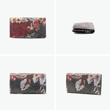 所作 カードケース メンズ レディース スリム 本革 Shosa 名刺入れ ブランド 薄型 薄い 日本製 名刺 カード入れ カード 軽量 軽い ビジネス レザー 革 牛革 おしゃれ 花 花柄 経年変化 コンパクト 刺繍模様