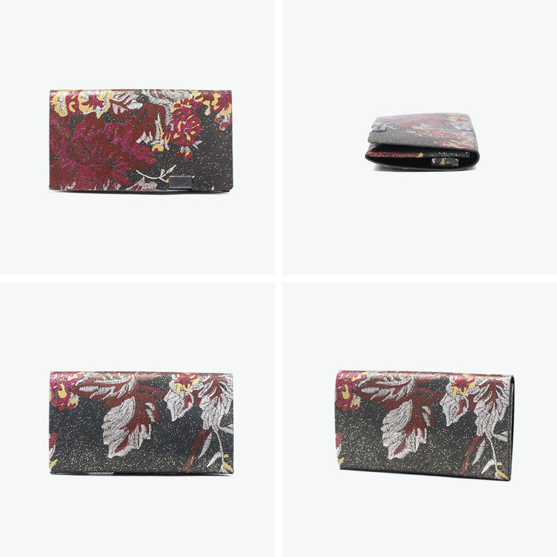 所作 カードケース メンズ レディース スリム 本革 Shosa 名刺入れ ブランド 薄型 薄い 日本製 名刺 カード入れ カード 軽量 軽い ビジネス レザー 革 牛革 おしゃれ 花 花柄 経年変化 コンパクト 刺繍模様