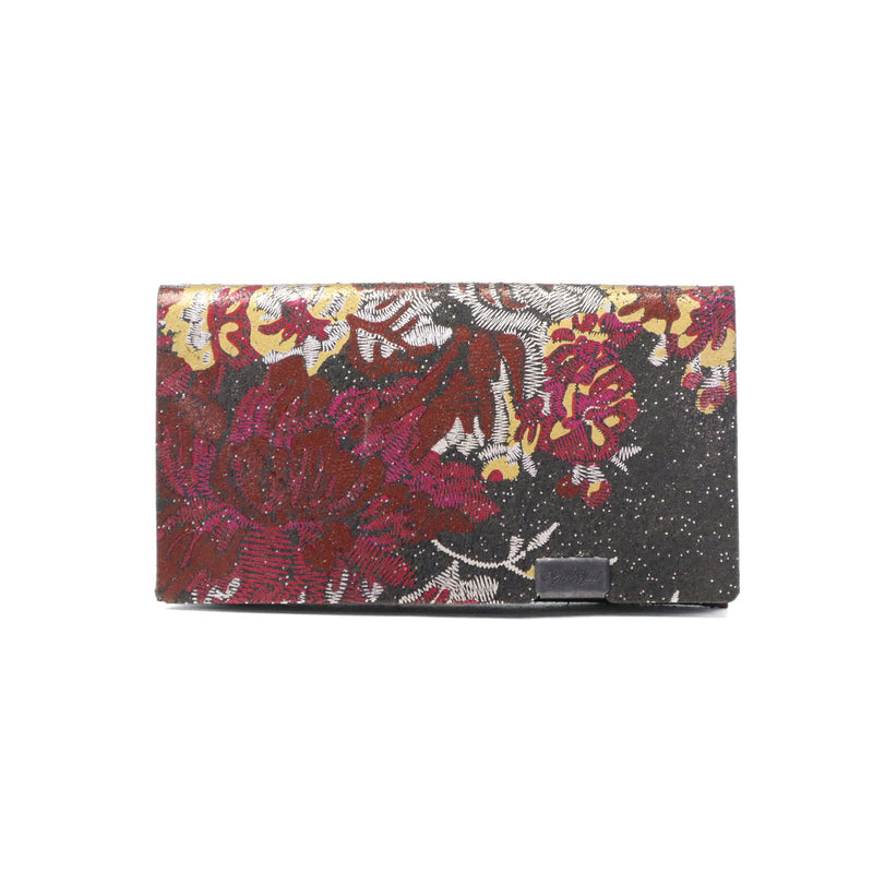 所作 カードケース メンズ レディース スリム 本革 Shosa 名刺入れ ブランド 薄型 薄い 日本製 名刺 カード入れ カード 軽量 軽い ビジネス レザー 革 牛革 おしゃれ 花 花柄 経年変化 コンパクト 刺繍模様