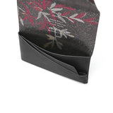 所作 カードケース メンズ レディース スリム 本革 Shosa 名刺入れ ブランド 薄型 薄い 日本製 名刺 カード入れ カード 軽量 軽い ビジネス レザー 革 牛革 おしゃれ 花 花柄 経年変化 コンパクト 刺繍模様