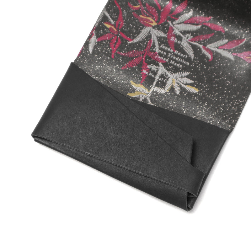 所作 カードケース メンズ レディース スリム 本革 Shosa 名刺入れ ブランド 薄型 薄い 日本製 名刺 カード入れ カード 軽量 軽い ビジネス レザー 革 牛革 おしゃれ 花 花柄 経年変化 コンパクト 刺繍模様