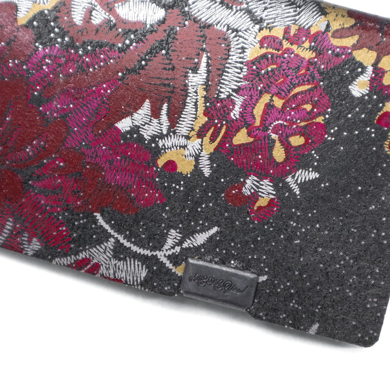 所作 カードケース メンズ レディース スリム 本革 Shosa 名刺入れ ブランド 薄型 薄い 日本製 名刺 カード入れ カード 軽量 軽い ビジネス レザー 革 牛革 おしゃれ 花 花柄 経年変化 コンパクト 刺繍模様