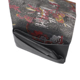 所作 コインケース メンズ レディース 革 Shosa ブランド 小銭入れ 小銭 薄い 薄型 コンパクト スリム 財布 ミニ財布 小さい 軽量 軽い かぶせ カード 本革 レザー 花 花柄 三つ折り 日本製 刺繍模様