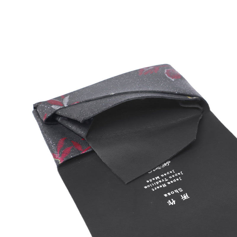 所作 コインケース メンズ レディース 革 Shosa ブランド 小銭入れ 小銭 薄い 薄型 コンパクト スリム 財布 ミニ財布 小さい 軽量 軽い かぶせ カード 本革 レザー 花 花柄 三つ折り 日本製 刺繍模様