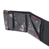 所作 財布 メンズ レディース Shosa 三つ折り 3つ折り ブランド 薄い 薄型 コンパクト 小銭入れ サイフ 折財布 ウォレット 革 本革 革財布 レザー 日本製 花 花柄 和 刺繍模様 ショートウォレット2.0