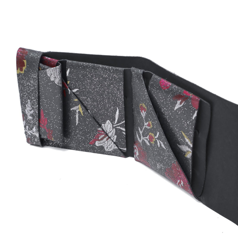 所作 財布 メンズ レディース Shosa 三つ折り 3つ折り ブランド 薄い 薄型 コンパクト 小銭入れ サイフ 折財布 ウォレット 革 本革 革財布 レザー 日本製 花 花柄 和 刺繍模様 ショートウォレット2.0