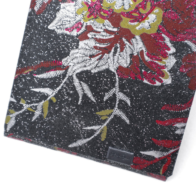 所作 財布 メンズ レディース Shosa 三つ折り 3つ折り ブランド 薄い 薄型 コンパクト 小銭入れ サイフ 折財布 ウォレット 革 本革 革財布 レザー 日本製 花 花柄 和 刺繍模様 ショートウォレット2.0