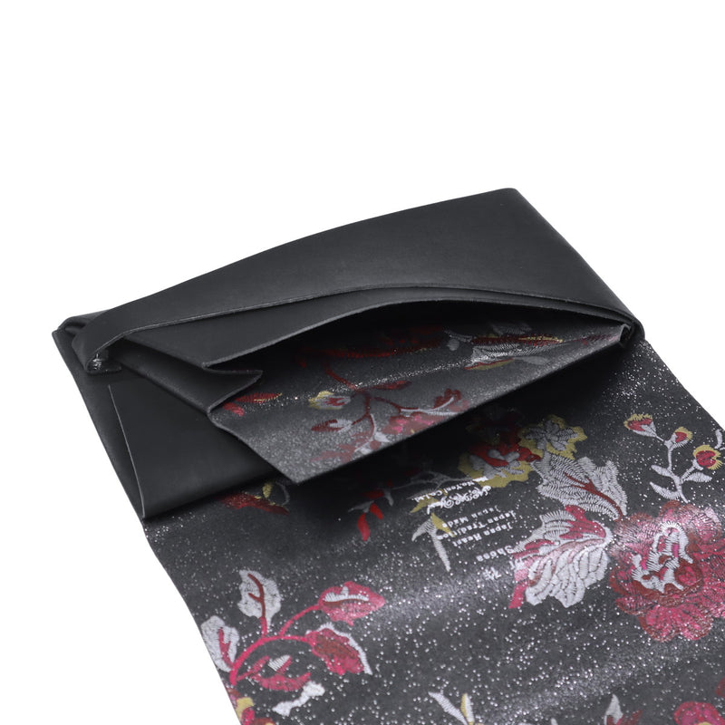 所作 長財布 メンズ レディース 薄い Shosa かぶせ ブランド 本革 革 レザー 牛革 日本製 革財布 財布 サイフ 小銭入れ 軽量 おしゃれ 花 花柄 和 経年変化 シンプル ユニセックス 刺繍模様 ロングウォレット