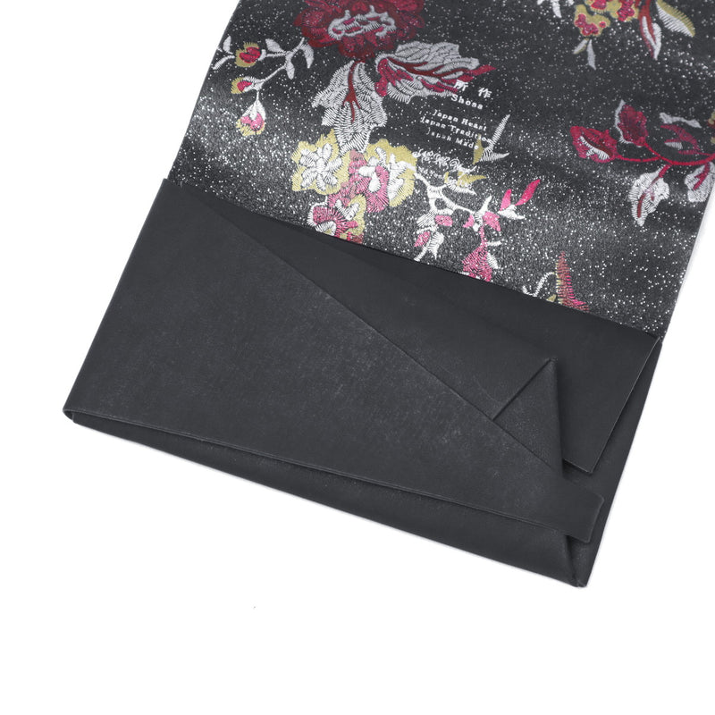 所作 長財布 メンズ レディース 薄い Shosa かぶせ ブランド 本革 革 レザー 牛革 日本製 革財布 財布 サイフ 小銭入れ 軽量 おしゃれ 花 花柄 和 経年変化 シンプル ユニセックス 刺繍模様 ロングウォレット