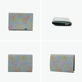 所作 三つ折り財布 メンズ レディース 財布 Shosa ブランド 大人 おしゃれ 本革 日本製 折財布 小銭入れ カード 霞彩 あじさい 彩律 薄型 スリム 軽量 牛革 革 レザー 経年変化 和モダン ショートウォレット1.0
