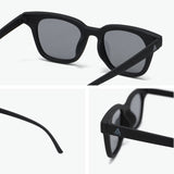 サンカク サングラス メンズ レディース 偏光 SUNKAK メガネ ブランド 薄い 色 UVカット UV 紫外線 紫外線カット 運転 ドライブ おしゃれ ウェリントン  軽い 軽量 TYPE 2 MATT BLACK POLARIZED LENSES