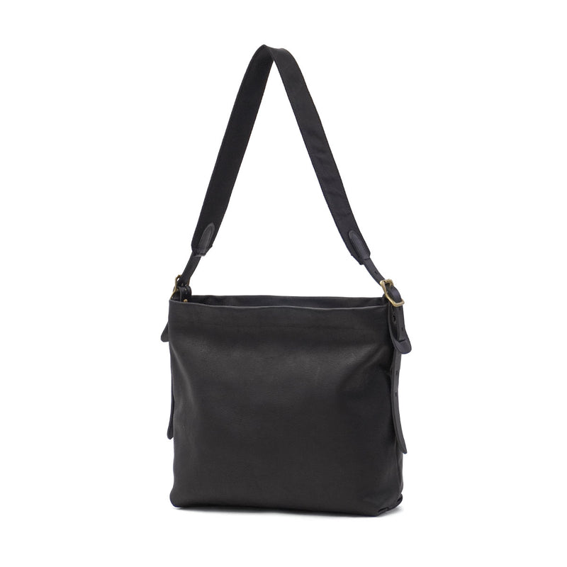 【当店限定モデル】 別注 SLOW ショルダーバッグ メンズ レディース 斜めがけバッグ 大きめ 大きい おしゃれ スロウ ショルダー バッグ メンズバッグ A4 ブランド 本革 革 レザー 軽量 軽い 大人 ファスナー 自立 黒 rubono 300S11502