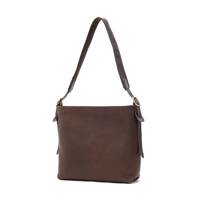 【当店限定モデル】 別注 SLOW ショルダーバッグ メンズ レディース 斜めがけバッグ 大きめ 大きい おしゃれ スロウ ショルダー バッグ メンズバッグ A4 ブランド 本革 革 レザー 軽量 軽い 大人 ファスナー 自立 黒 rubono 300S11502