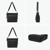 【当店限定モデル】 別注 SLOW ショルダーバッグ メンズ レディース 斜めがけバッグ 大きめ 大きい おしゃれ スロウ ショルダー バッグ メンズバッグ A4 ブランド 本革 革 レザー 軽量 軽い 大人 ファスナー 自立 黒 rubono 300S11502