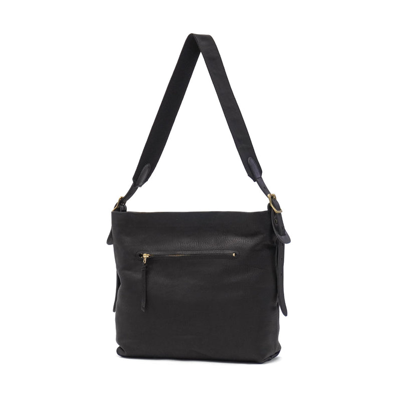 【当店限定モデル】 別注 SLOW ショルダーバッグ メンズ レディース 斜めがけバッグ 大きめ 大きい おしゃれ スロウ ショルダー バッグ メンズバッグ A4 ブランド 本革 革 レザー 軽量 軽い 大人 ファスナー 自立 黒 rubono 300S11502