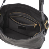 【当店限定モデル】 別注 SLOW ショルダーバッグ メンズ レディース 斜めがけバッグ 大きめ 大きい おしゃれ スロウ ショルダー バッグ メンズバッグ A4 ブランド 本革 革 レザー 軽量 軽い 大人 ファスナー 自立 黒 rubono 300S11502