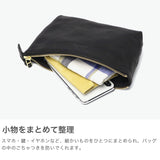 SLOW ポーチ メンズ レディース 小物入れ ブランド レザー Mサイズ スロウ マチ付き マチ 革 本革 おしゃれ シンプル ギフト プレゼント ファスナー 黒 日本製 bono Pouch M 300S17C