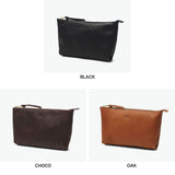 SLOW ポーチ メンズ レディース 小物入れ ブランド レザー Mサイズ スロウ マチ付き マチ 革 本革 おしゃれ シンプル ギフト プレゼント ファスナー 黒 日本製 bono Pouch M 300S17C