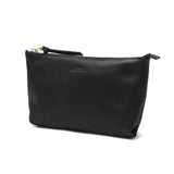 SLOW ポーチ メンズ レディース 小物入れ ブランド レザー Mサイズ スロウ マチ付き マチ 革 本革 おしゃれ シンプル ギフト プレゼント ファスナー 黒 日本製 bono Pouch M 300S17C