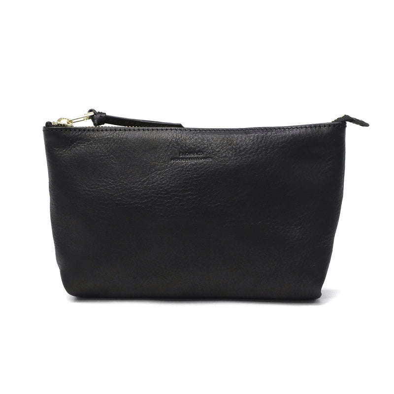 SLOW ポーチ メンズ レディース 小物入れ ブランド レザー Mサイズ スロウ マチ付き マチ 革 本革 おしゃれ シンプル ギフト プレゼント ファスナー 黒 日本製 bono Pouch M 300S17C