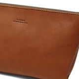 SLOW ポーチ メンズ レディース 小物入れ ブランド レザー Mサイズ スロウ マチ付き マチ 革 本革 おしゃれ シンプル ギフト プレゼント ファスナー 黒 日本製 bono Pouch M 300S17C