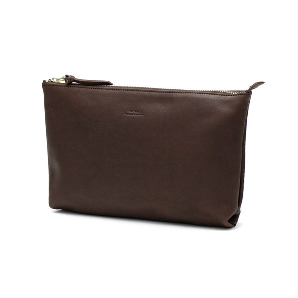 SLOW ポーチ メンズ レディース 大きめ 小物入れ ブランド レザー Lサイズ スロウ マチ付き マチ 革 本革 おしゃれ シンプル ギフト プレゼント ファスナー 黒 日本製 A5 bono Pouch L 300S32C