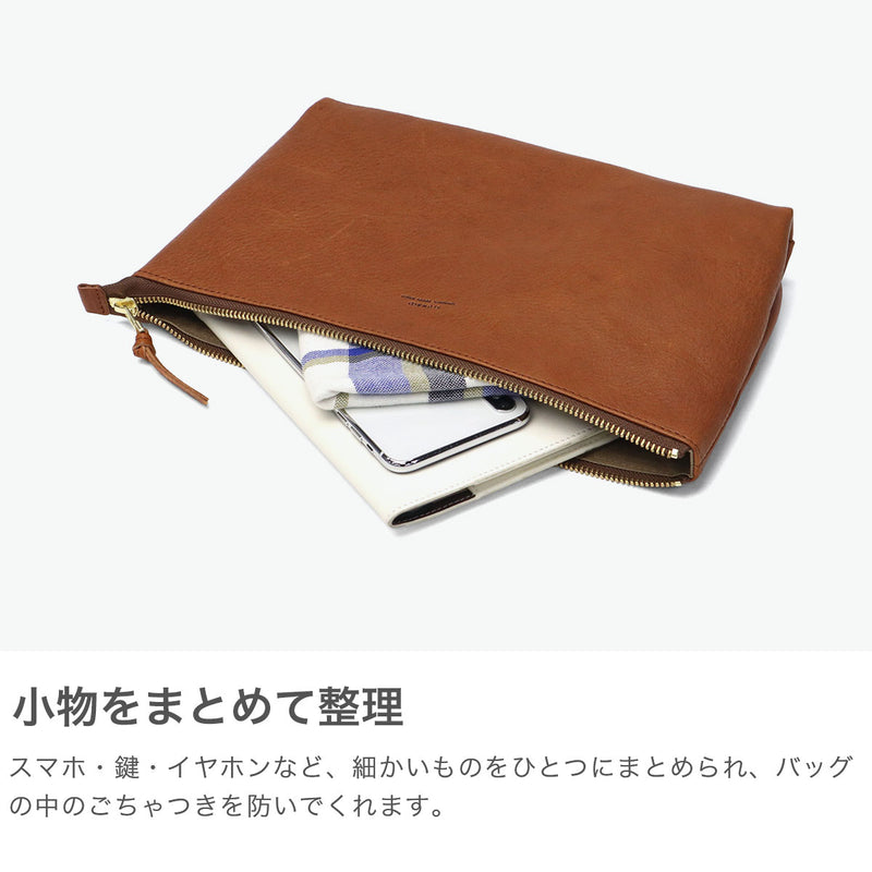 SLOW ポーチ メンズ レディース 大きめ 小物入れ ブランド レザー L