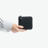 SLOW 二つ折り財布 レディース メンズ box型小銭入れ 札 小銭 本革 スロウ 財布 ミニ財布 革 牛革 ブランド ファスナー 大人 小銭入れあり ラウンドファスナー 日本製 herbie round short wallet SO660G-2 SO660G