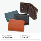 ソラチナ 二つ折り財布 メンズ レディース ブランド 大容量 軽量 SOLATINA 財布 本革 レザー 札 カード入れ 小銭入れあり 小銭入れ仕切り 二つ折 シンプル 大人 FUKURO series 袋縫いミドルウォレット SW-60101