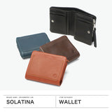 ソラチナ 二つ折り財布 メンズ レディース ブランド 軽量 SOLATINA 財布 本革 レザー 札 カード入れ 小銭入れあり 二つ折 コンパクト シンプル 大人 FUKURO series 袋縫いコンパクトウォレット SW-60102