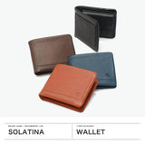 ソラチナ 二つ折り財布 メンズ レディース ブランド 軽量 SOLATINA 財布 本革 レザー 札 カード入れ 小銭入れあり 二つ折 コンパクト シンプル 大人 FUKURO series 袋縫い2つ折りウォレット SW-60103