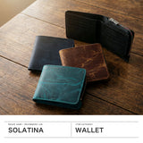 ソラチナ 二つ折り財布 メンズ レディース ブランド SOLATINA 財布 本革 レザー ホースレザー 札 カード入れ 小銭入れあり 二つ折 コンパクト シンプル カジュアル おしゃれ 大人 NASHIKA series SW-60203