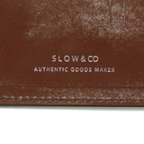 慢錢包雙毛 - 折slow slow Bridle Mini Wallet Bi -fold Wallet Box -Type硬幣錢包真皮皮革皮革品牌女士在日本製造