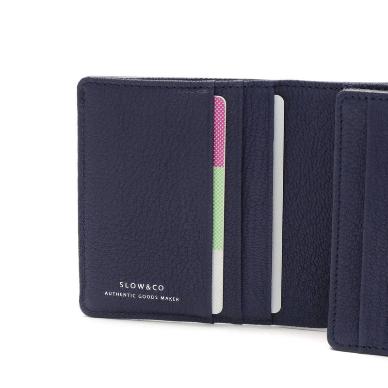 スロウ 二つ折り財布 SLOW 財布 goat ゴート compact wallet 二つ折り ミニ財布 小銭入れあり コンパクト 軽量 レザー 本革 山羊革 メンズ レディース 333S91J