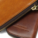 SLOW キーケース メンズ レディース 鍵入れ 小さめ スロウ ブランド 大人 おしゃれ レザー 鍵 3連 収納 ファスナー付き 革小物 コンパクト スリム 本革 牛革 革 経年変化 日本製 herbie L zip key case SO928RS