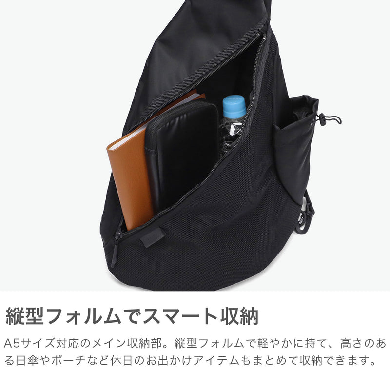 SLOW ボディバッグ メンズ レディース 大きめ スロウ バッグ ブランド ナイロン 斜めがけバッグ 大人 軽量 軽い トライアングル 三角 ショルダーバッグ 弱撥水 おしゃれ B5 Nylon Triangle Shoulder Bag 858S63R