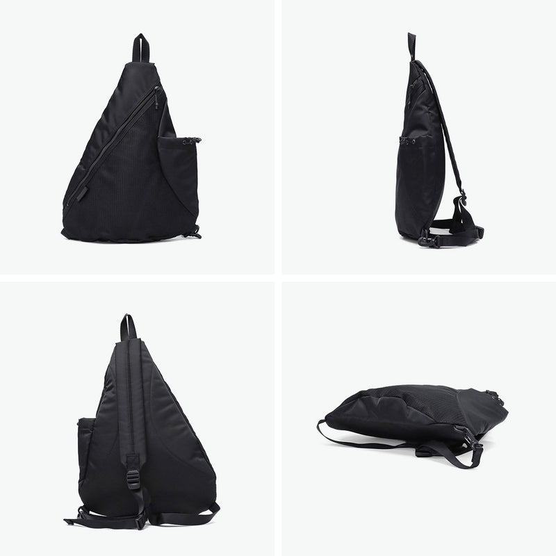 SLOW ボディバッグ メンズ レディース 大きめ スロウ バッグ ブランド ナイロン 斜めがけバッグ 大人 軽量 軽い トライアングル 三角 ショルダーバッグ 弱撥水 おしゃれ B5 Nylon Triangle Shoulder Bag 858S63R
