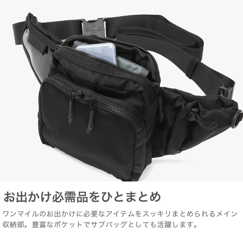 SLOW ボディバッグ メンズ レディース 小さめ スロウ バッグ ブランド ナイロン 斜めがけ 斜めがけバッグ ショルダー 大人 軽量 軽い 弱撥水 横型 おしゃれ シンプル カジュアル Nylon Body Shoulder Bag 858S64R