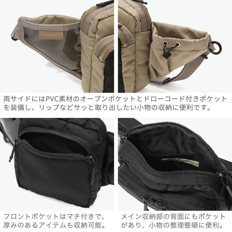 SLOW ボディバッグ メンズ レディース 小さめ スロウ バッグ ブランド ナイロン 斜めがけ 斜めがけバッグ ショルダー 大人 軽量 軽い ミニ コンパクト 弱撥水 おしゃれ シンプル Nylon Mini Shoulder Bag 858S65R