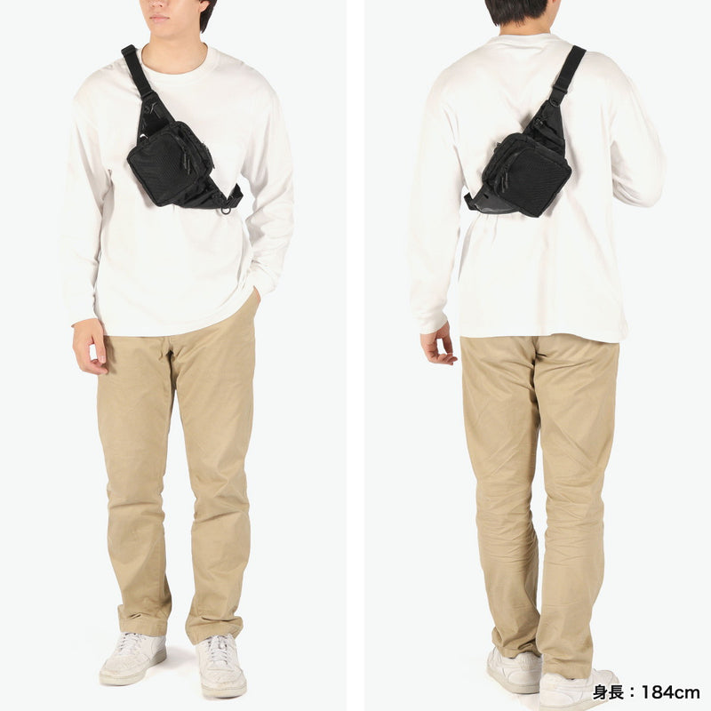 SLOW ボディバッグ メンズ レディース 小さめ スロウ バッグ ブランド ナイロン 斜めがけ 斜めがけバッグ ショルダー 大人 軽量 軽い ミニ コンパクト 弱撥水 おしゃれ シンプル Nylon Mini Shoulder Bag 858S65R