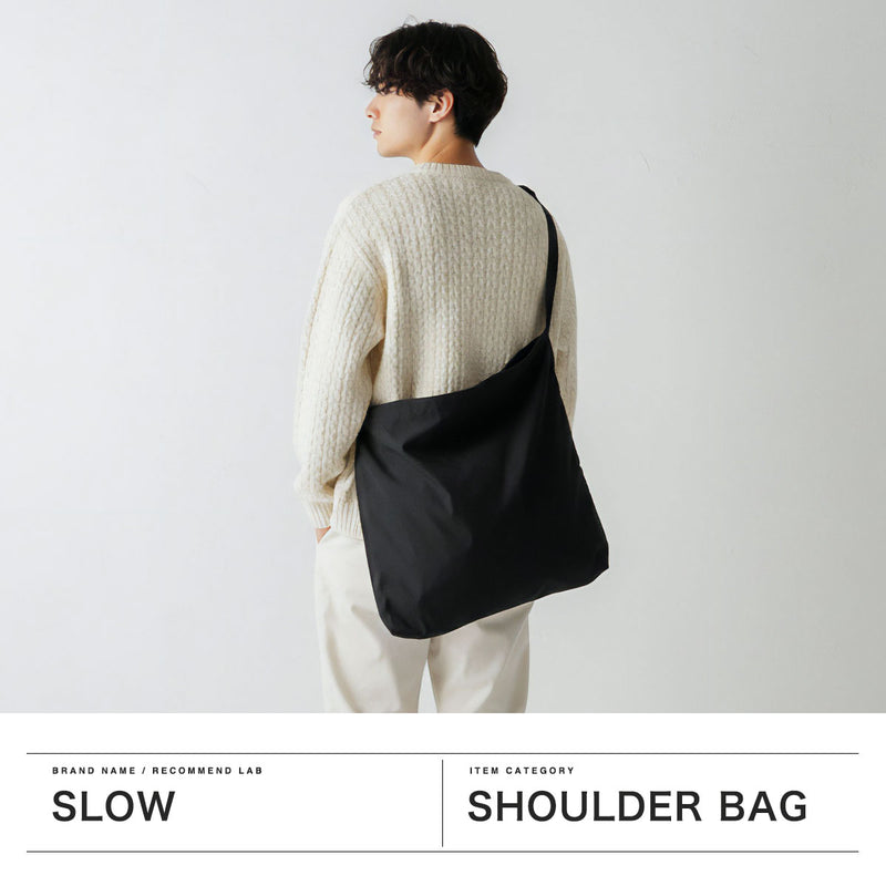 SLOW ショルダーバッグ メンズ レディース スロウ バッグ 大きめ 大きい 大容量 A4 A3 ブランド 斜めがけ かっこいい 大人 軽量 軽い ナイロン トートバッグ 手持ち 日本製 Packer 2way Shoulder Bag L 586S138P