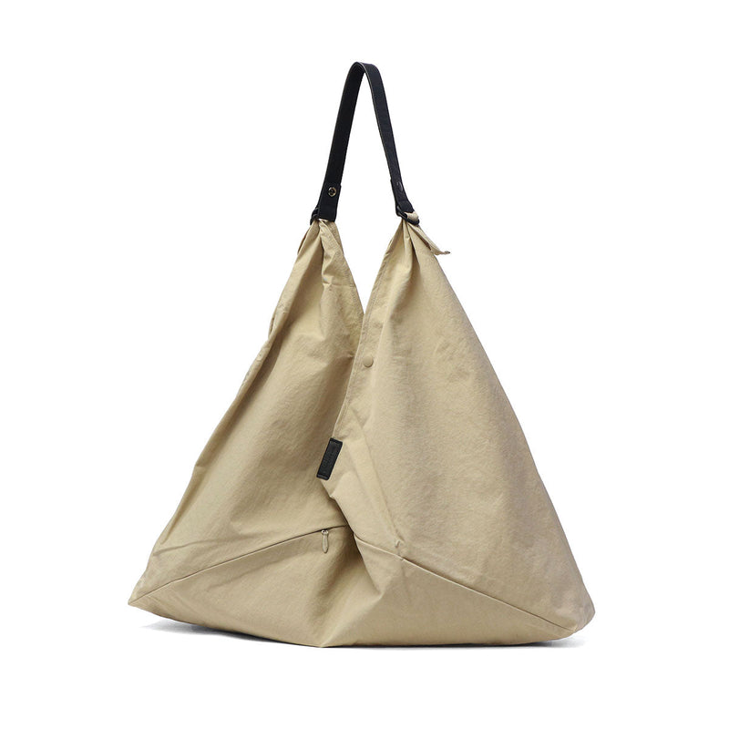 SLOW トートバッグ メンズ レディース 大きめ A4 B4 スロウ バッグ 軽量 ブランド おしゃれ レザーハンドル 肩掛け 手持ち 斜めがけ 吾妻袋 ラップバッグ 三角 撥水 日本製 3WAY Span Nylon Wrap Bag L 586S113K