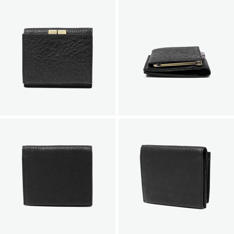 SLOW 二つ折り財布 メンズ レディース ブランド スロウ 財布 本革 小さい 小さめ 小銭入れあり ミニ財布 コンパクト 軽量 軽い レザー 牛革 がま口 日本製 bono clasp mini wallet 333S130L